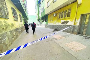 En un círculo, vivienda donde ocurrió el crimen el pasado lunes.