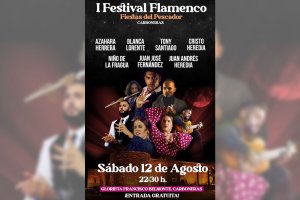 Cartel promocional del I Festival Flamenco Fiestas del Pescador