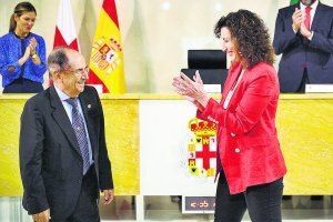 Jiménez Pardo y la alcaldesa de Almería.
