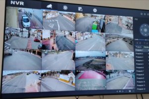 Panel donde se muestran las imágenes captadas por la videovigilancia.