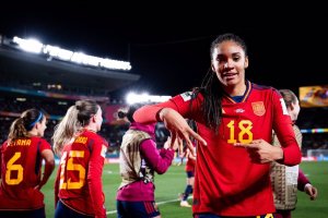 La jugadora española Salma Paralluelo.