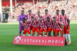 El once del Almería ante el Real Madrid.