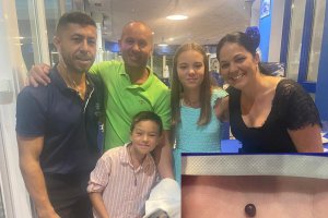 Detalle de la perla encontrada, abajo a la derecha.