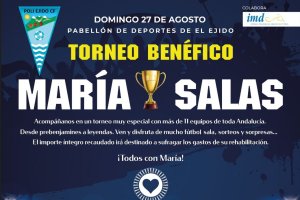 Cartel del evento solidario por María.