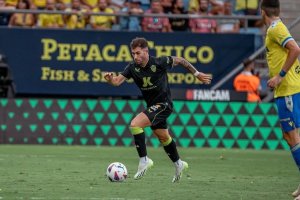 Embarba en el partido del sábado en el Nuevo Mirandilla.