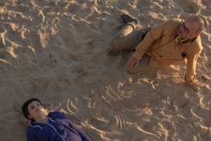 La actriz Lupe Mateo Barredo y el director Manuel Martín Cuenca en el rodaje de ‘El amor de Andrea’. Foto: Filmax.
