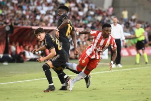 En el partido de la segunda jornada del campeonato contra el Real Madrid.