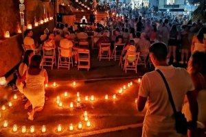 Imagen de la décima edición de la Noche de las Velas en Mojácar