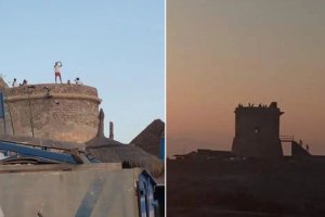 Dos momentos en los que se ven \'intrusos\' en el torreón.