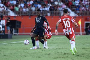 Marc Pubill hizo un gran marcaje a Vinicius Jr en el Almería-Real Madrid hace dos semanas.