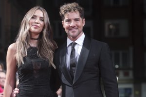 Rosanna Zanetti y David Bisbal, el lunes en Vitoria. Foto: FesTVal.