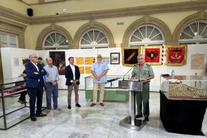Inauguración de la muestra en el patio de luces de la Diputación Provincial de Almería