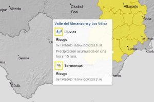 Predicción meteorológica de la Aemet.