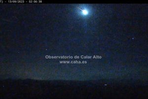 Imagen captada por una de las cámaras de Calar Alto.