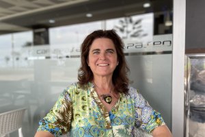 Charo Medialdea, durante la entrevista.