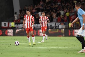 Robertone en el Almería-Celta en el Mediterráneo.