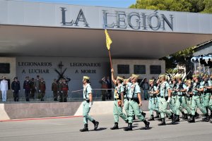 Desfile de unidades en la base