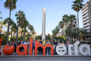 Foto de familia de la marcha urbana celebrada este sábado.