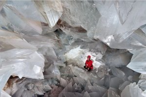 Imagen del interior de la Geoda de Pulpí.