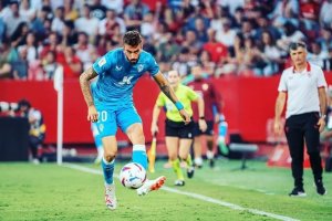 Centelles en el Sevilla-Almería del pasado martes.