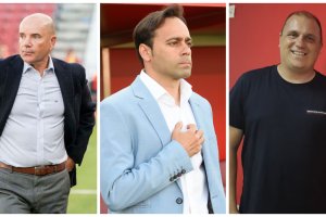 Miguel Rivera, Fran Fernández y Alberto Lasarte, técnicos que dieron el salto desde el filial.