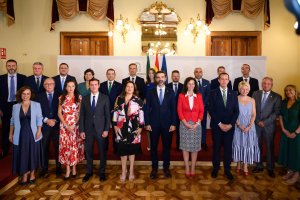 Toma de posesión de los delegados, un acto al que asistió buena parte de la delegación almeriense en Sevilla.