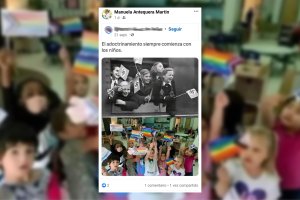 Imagen de la publicación en redes sociales.