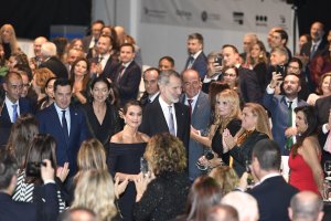 Los reyes en los Premios Macael 2022.