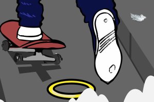 Fragmento del cartel del musical Skate Hero.