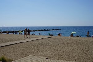 Imagen tomada en la playa de la capital a final del mes de septiembre,