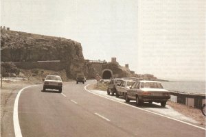 Imagen retrospectiva de la carretera del Cañarete.