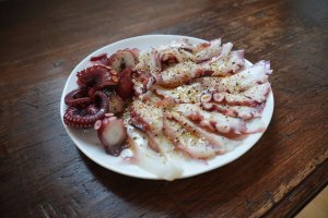 Pulpo a la gallega.