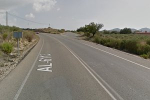 Carretera en la que ha tenido lugar el accidente.