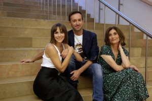 Aura Garrido, Juan Francisco Viruega e Isabel Ampudia. Foto: Pablo Gómez.