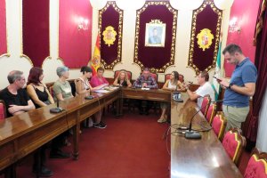 Reunión del jurado en el ayuntamiento de Berja.