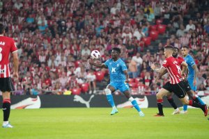 Baba en el partido del viernes en La Catedral.