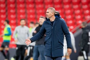 Gaizka Garitano en su etapa como entrenador del Athletic en la máxima categoría.