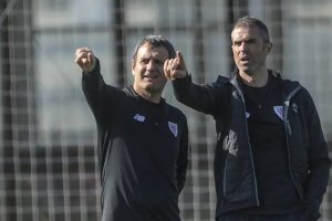 Patxi Ferreira y Garitano en su etapa en el Athletic.