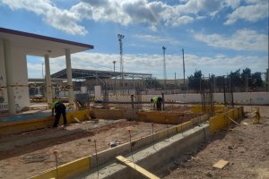 Obras en el CPR Historiador Padre Tapia.