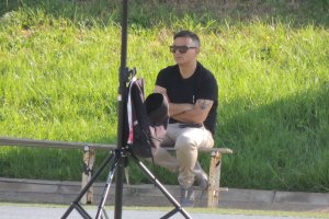 Joâo Gonçalvez atento al entrenamiento de Garitano.