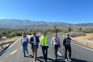 Diputación Provincial y Ayuntamiento de Abrucena visitan el trazado.