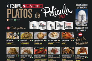 Cartel del XI Festival de Platos de Película 2023.