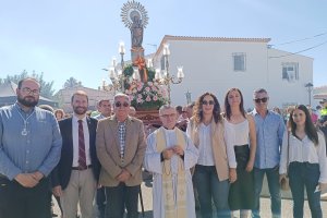 (De izquierda a derecha) Antonio Martínez concejal de Turismo, Francisco Bellido Delegado de JA, José Juan Ramos Alcalde de Arboleas, Silverio Sá