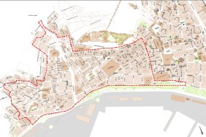 Mapa con la delimitación de la Zona de Bajas Emisiones (ZBE)