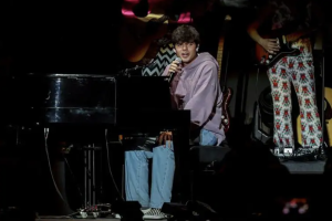 Iñigo Quintero, en un concierto en el WiZink Center.