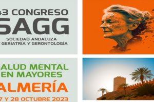 Cartel de la 43 edición del Congreso SAGG que se celebrará en Almería.