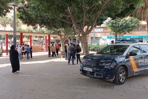 Llegada de los manifestantes a la huelga contra el conflicto Israel-Palestina convocada por el Sindicato de Estudiantes.