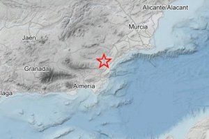 Epicentro del terremoto registrado este martes.