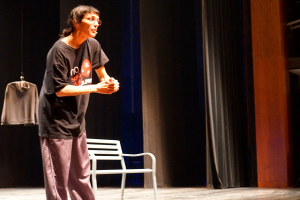 La actriz Pamela Palenciano en un momento del monólogo.