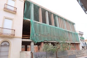 Estructura del futuro edificio destinado a ser un centro de negocios.